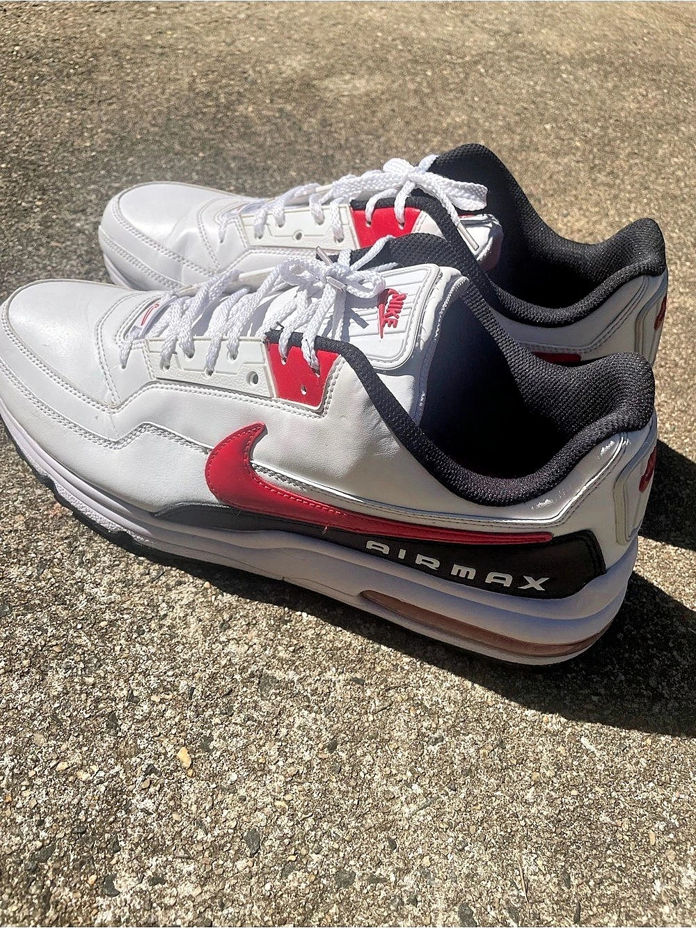 Nike Air Max LTD 3 Sneakers in White & Red